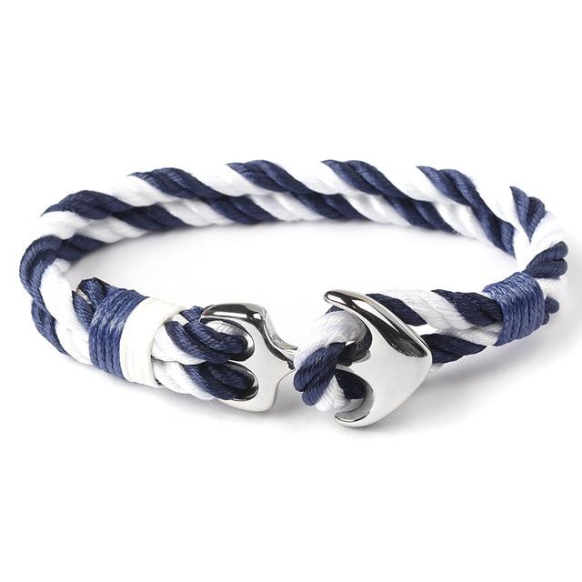 West Anchor Solid Blue Anchor Bracelet